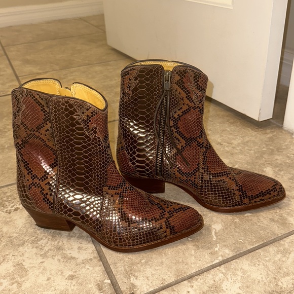 Free People snake cowboy booties - Picture 7 of 7